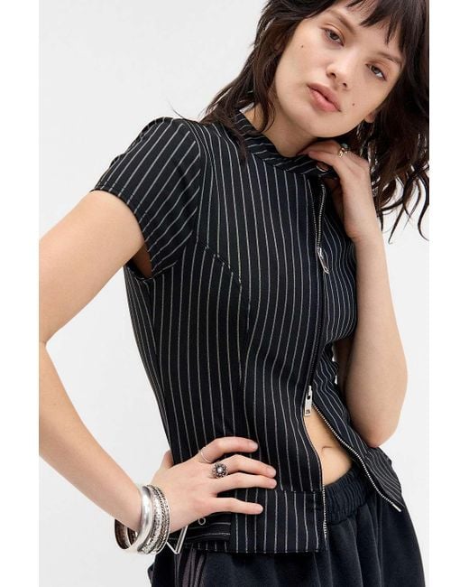 Silence + Noise Black Silence + Noise Too Fast Zip Shirt