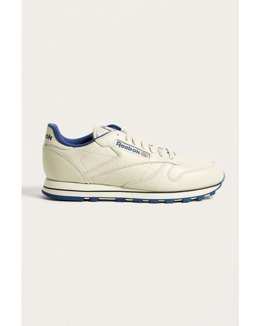 Reebok White Classic Cream Leather Trainers for men