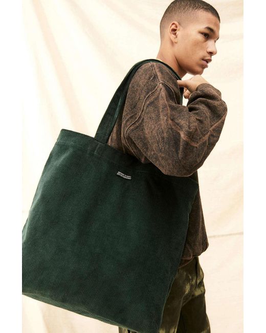 Urban Outfitters Uo Green Corduroy Tote Bag for men