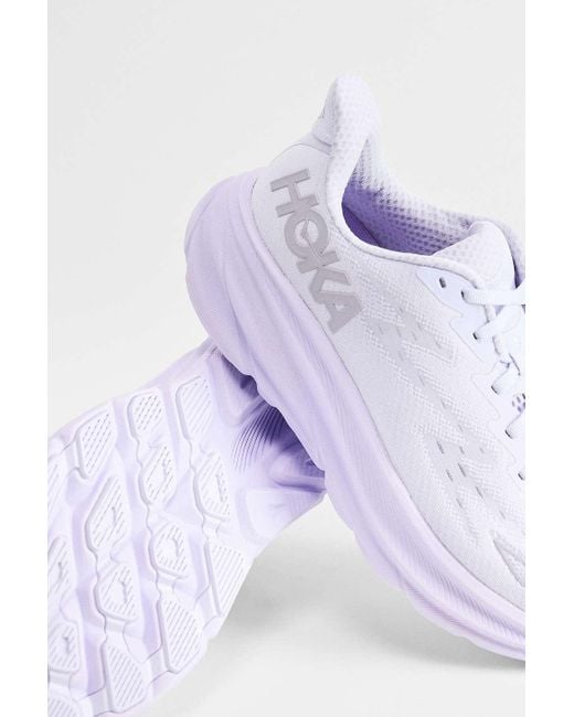 Hoka One One Purple Hoka Hoka Lilac Clifton 9 Trainers
