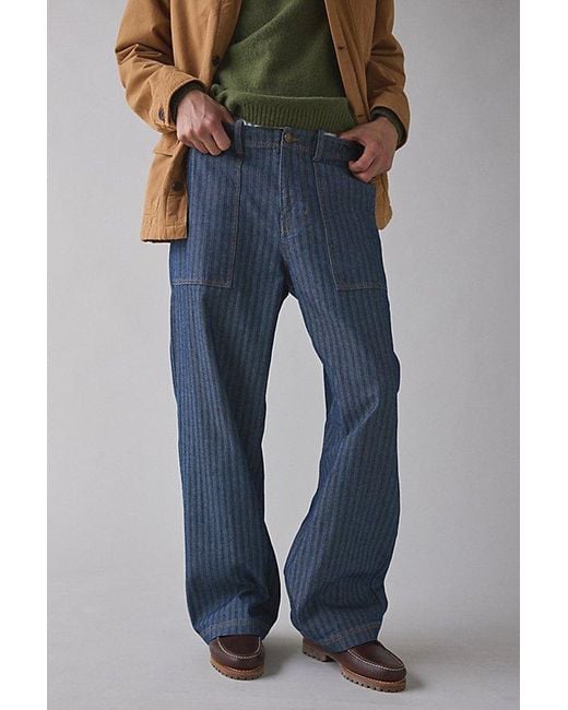 BDG Blue Dayton Herringbone Twill Pant for men