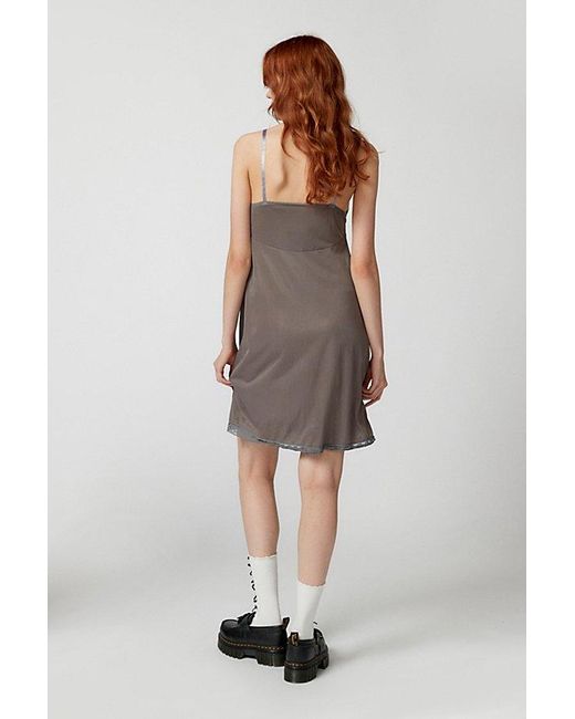 Urban Renewal Brown Remade Overdyed Slip Dress
