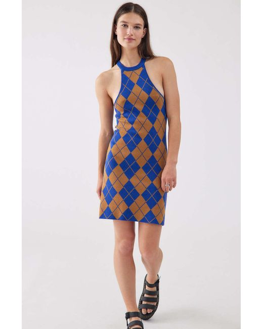 Urban Outfitters Uo Charlie Knit Mini Dress in Navy (Blue) Lyst Canada