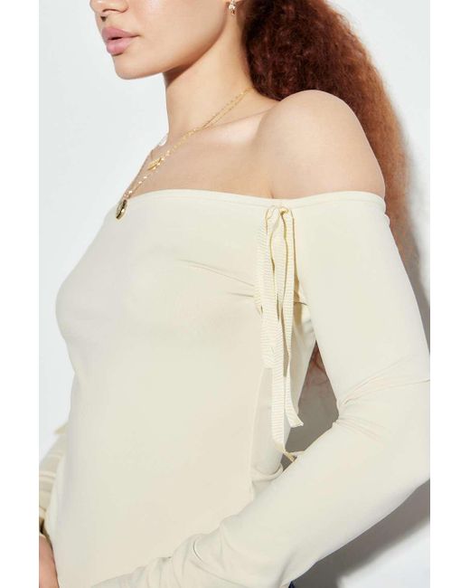 Lioness White Insightful Off-the-shoulder Top