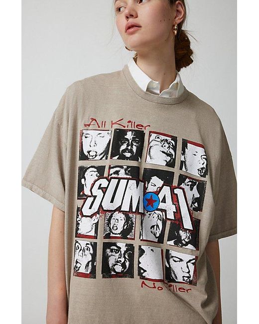 Urban Outfitters White Sum 41 T-Shirt Dress