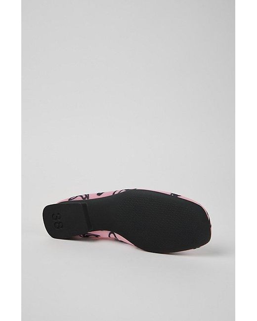 Camper Pink Casi Mesh Mary Jane Flats
