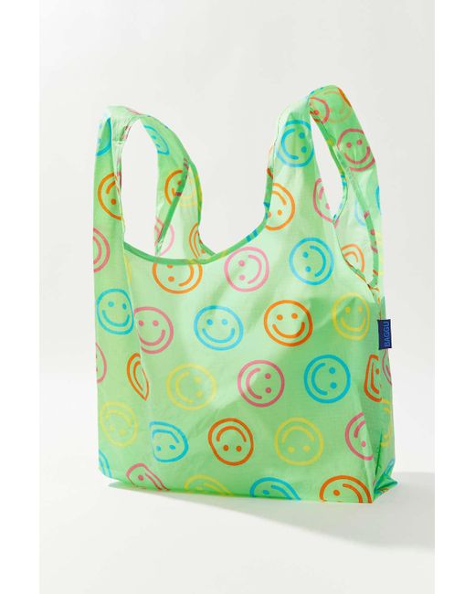 BAGGU Uo Exclusive Happy Standard Reusable Tote Bag in Green