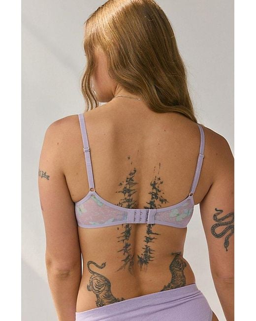 Out From Under Brown Isabelle Mesh Underwire Plunge Bra