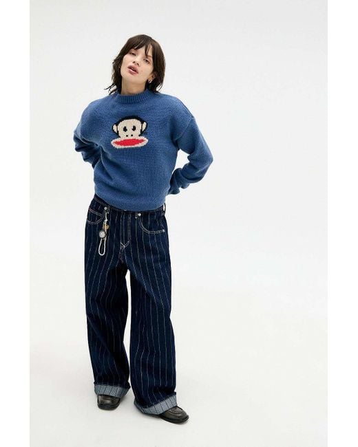 Daisy Street Blue X Paul Frank Intarsia Knit Jumper
