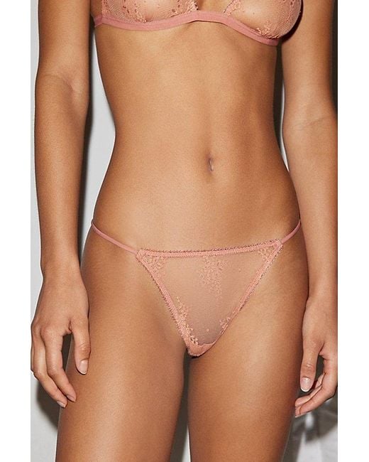 Out From Under Natural Firecracker Lace Thong