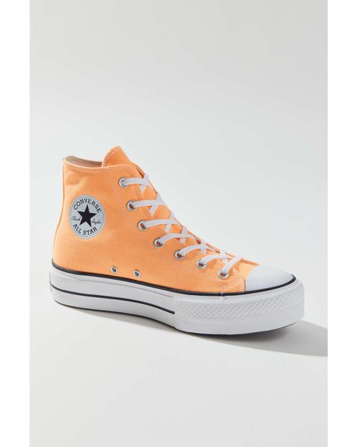 Converse Chuck Taylor All Star Canvas Platform High Top Sneaker in Gray |  Lyst