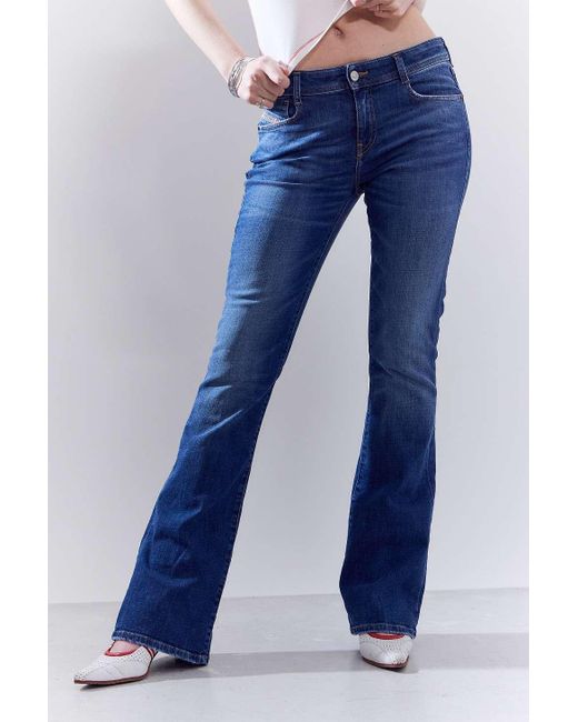 DIESEL Blue 1969 D-ebbey Low-rise Bootcut Flare Jeans