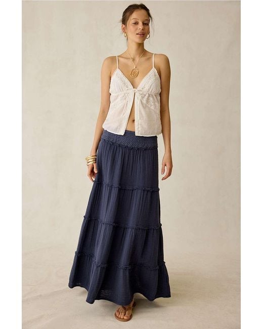 Kimchi Blue Blue On My Mind Maxi Skirt