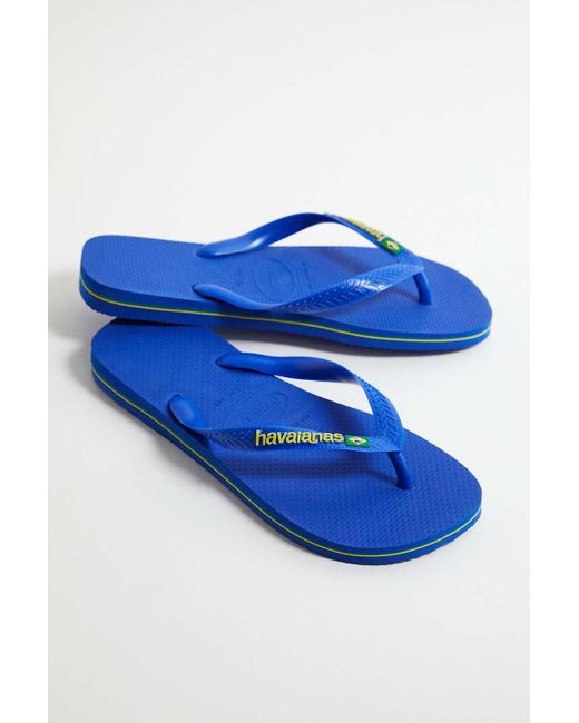 Havaianas Blue Brasil Flip Flops