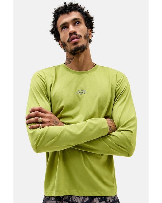Oakley Green Cactus Edge Force Long Sleeve Tee for men