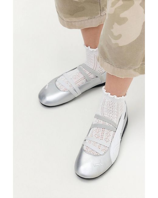 Out From Under White Pointelle Lettuce-edge Ankle Socks