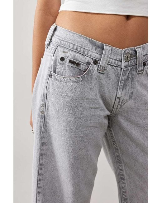 BDG Gray Kayla Lowrider Summer Jeans
