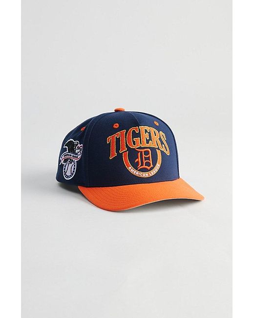 Mitchell & Ness Blue Crown Jewels Pro Coop Tigers Snapback Hat for men