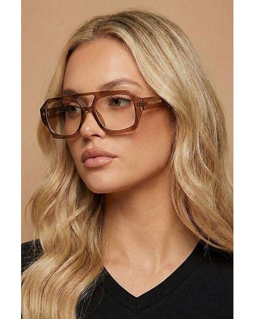 Fifth & Ninth Brown Fifth & Ninth Sutton Aviator Light Glasses