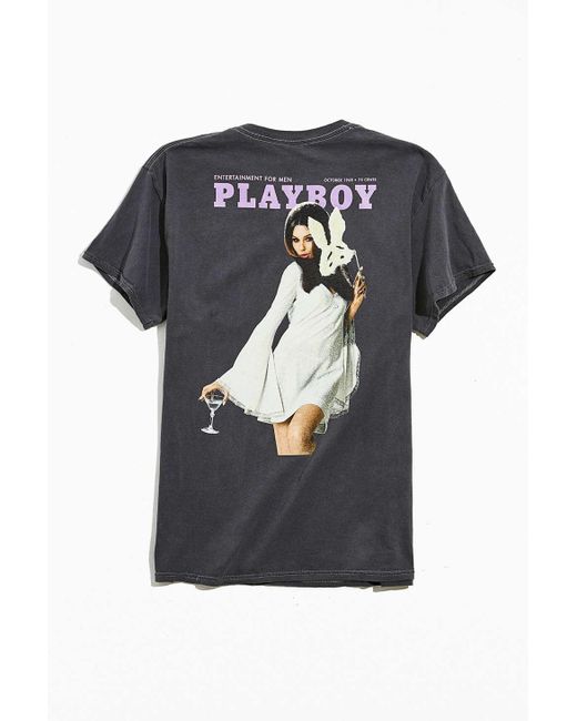 Urban Outfitters Black Playboy Pose Tee for men