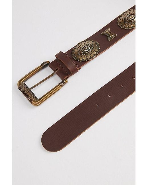 Urban Outfitters Gray Embellished Western Belt for men