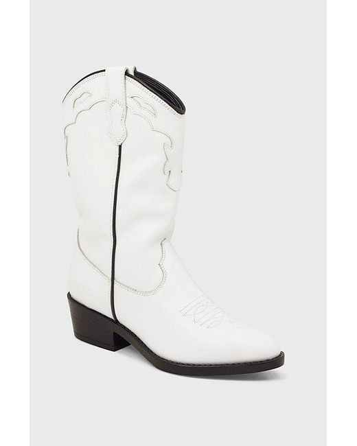 ROC Boots Australia White Roc Indio Leather Cowboy Boot