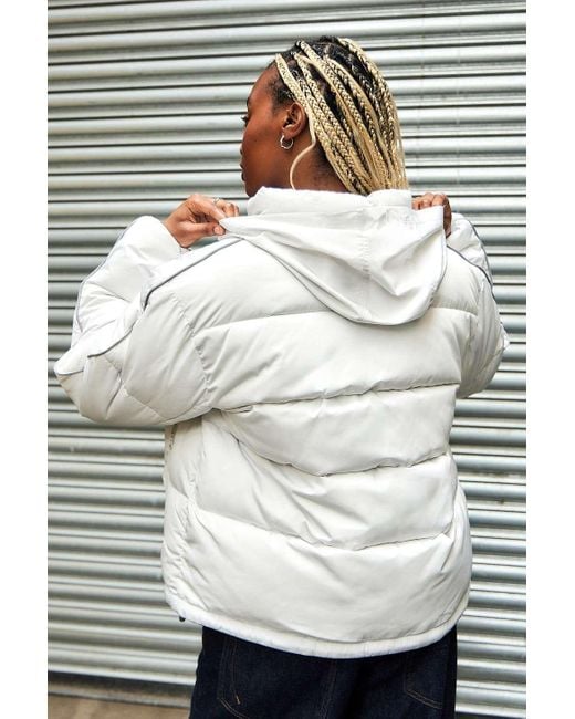 iets frans Black Reversible Water Resistant Puffer Coat Jacket