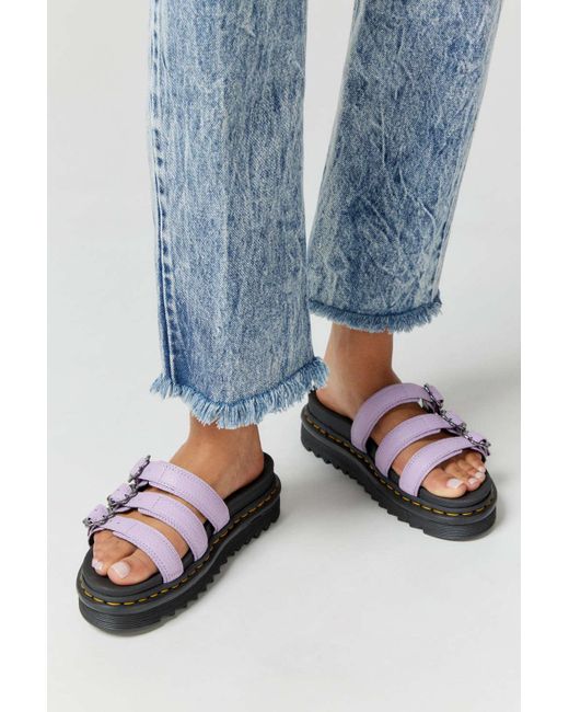 Dr. Martens Purple Blaire Flower Platform Sandal