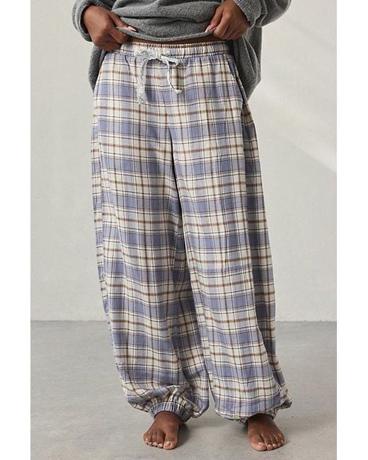 Out From Under Gray Your Dreams Brushed Flannel Lounge Jogger Pant