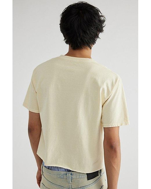 Urban Outfitters Natural French Riviera Cropped Tee for men