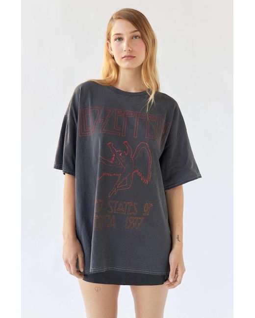 Urban Outfitters Led Zeppelin 1977 North American Tour Tshirt Dress in