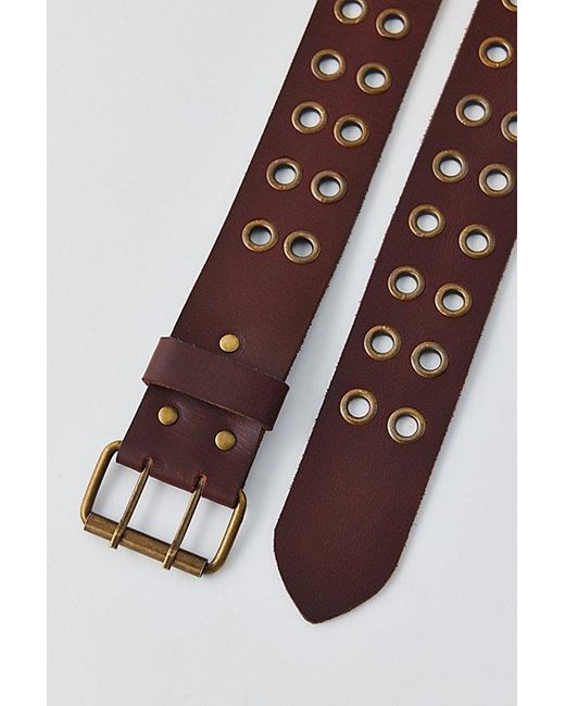 Urban Outfitters Brown Grommet Wide Belt