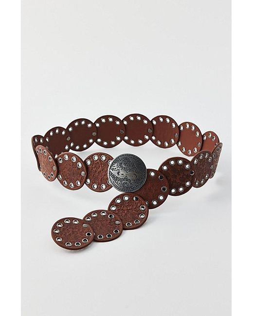 Urban Outfitters Brown Betty Stamped Western Belt