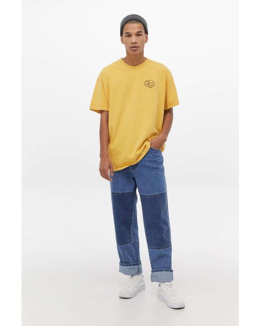 BDG Denim Blue Panel Louis Skate Jeans 