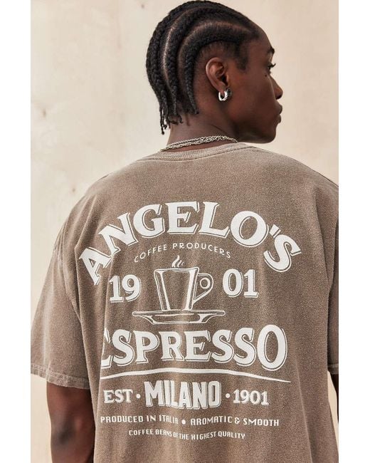Urban Outfitters Uo Brown Espresso T-shirt for men