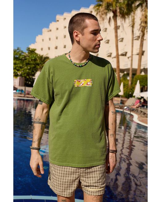 Urban Outfitters Uo Green Furkawa T-shirt for men