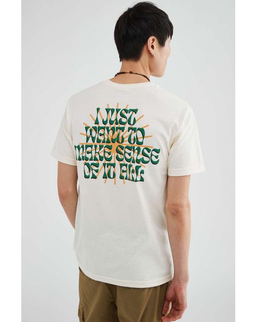 Urban Outfitters Natural Christian Kuria Suspension Of Disbelief Tee for men
