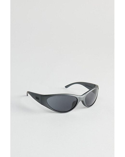 Crap Eyewear Blue Warp Zone Wraparound Sunglasses for men