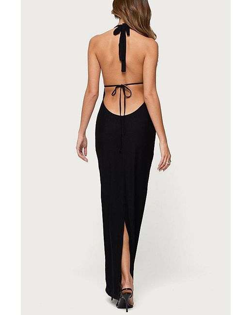edikted backless dress Lacey Backless Polka Dot Mini Dress – edikted main image 0
