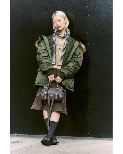 BDG Green Authentic Midi Parka Jacket
