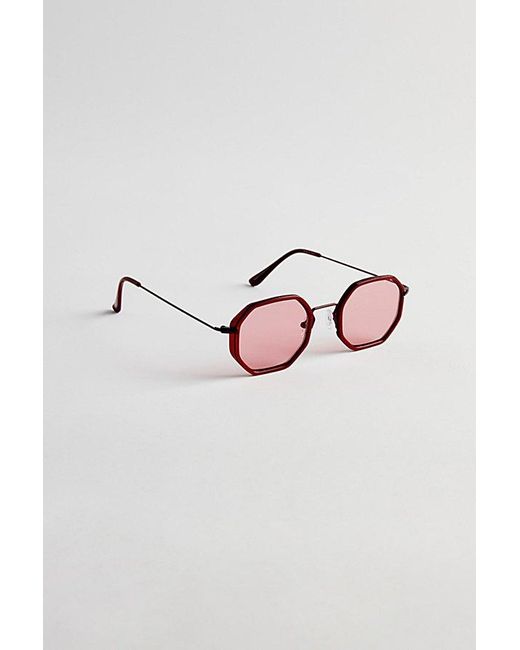 Urban Outfitters Pink Wells Combo Hex Sunglasses for men