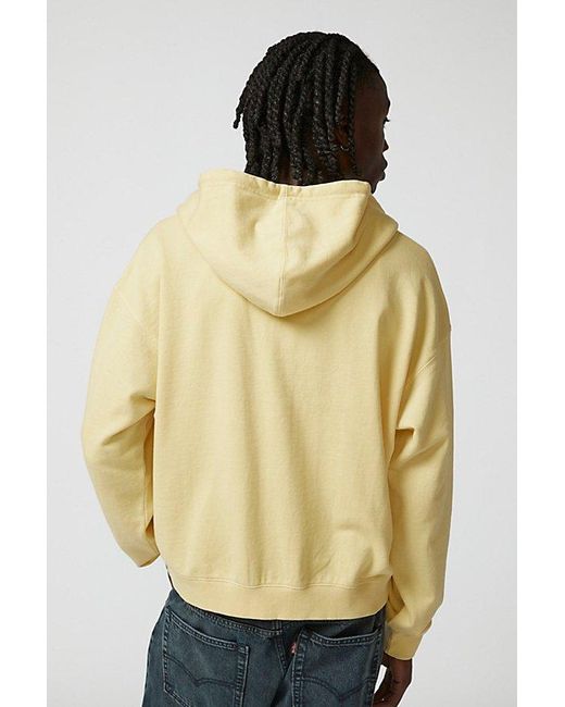 BDG Yellow Bonfire Full Zip Hoodie Sweatshirt for men