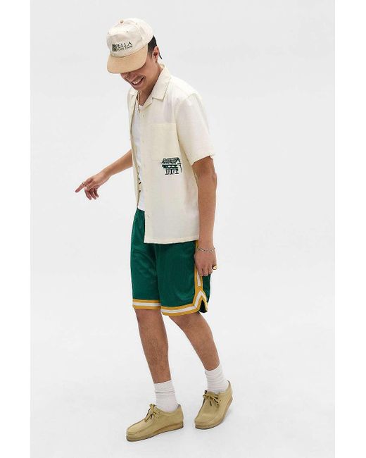 Ayker White Scenic Embroidered Short Sleeve Shirt S At Urban Outfitters for men