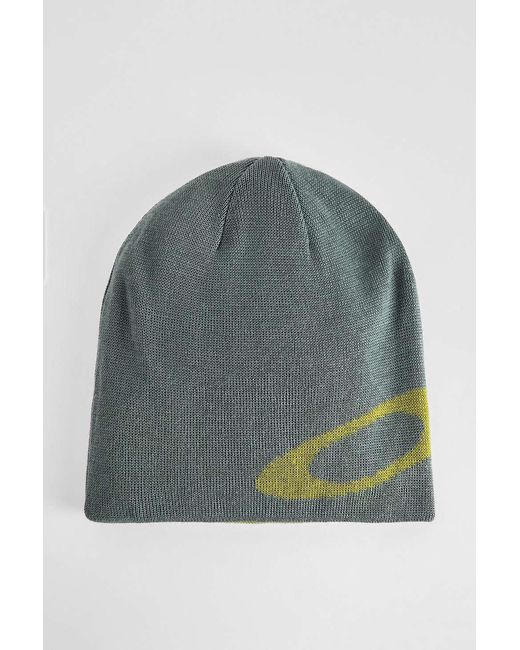 Oakley Gray Uo Exclusive Green Ellipse Beanie for men