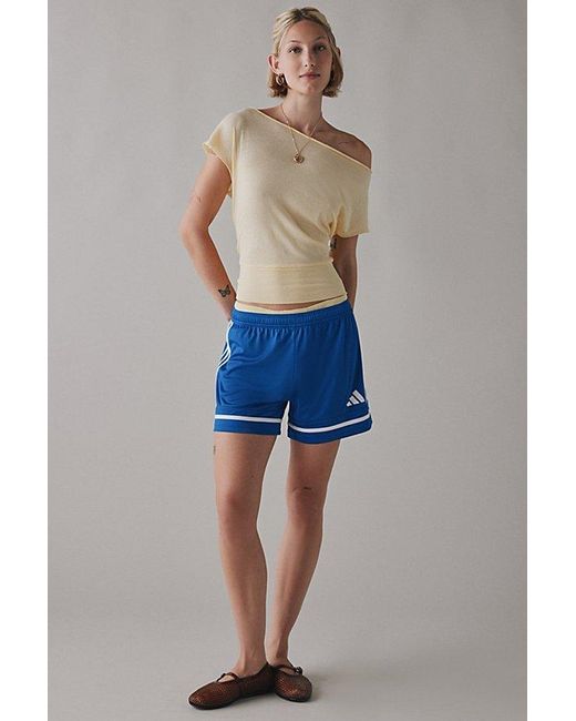 Out From Under Blue Off-The-Shoulder Banded Hem Tee