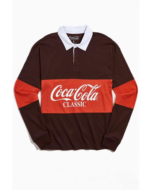 Urban Outfitters Brown Coca-cola Rugby Shirt for men