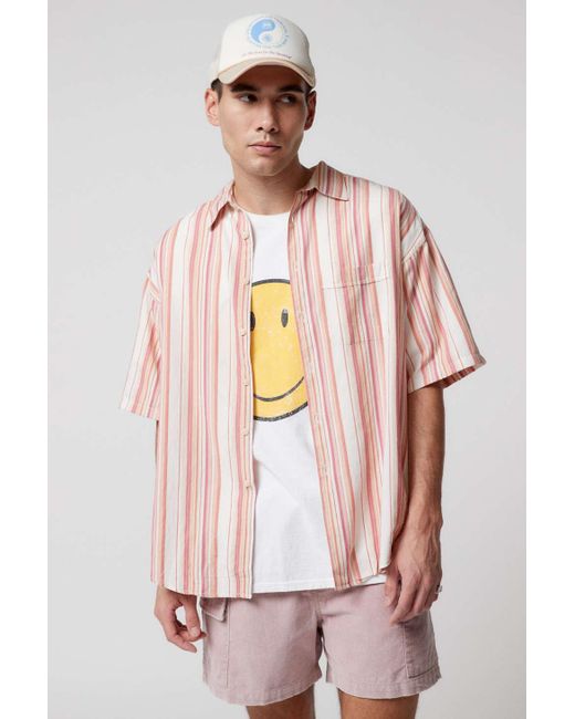 Urban Renewal Vintage Fun Stripe Buttondown Shirt in Pink for Men Lyst