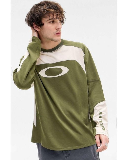 Oakley Uo Exclusive Green Moto Long Sleeve Jersey T-shirt for men
