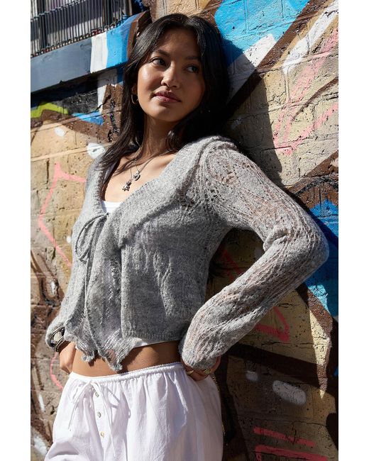 Kimchi Blue Black Waterfall Cardigan