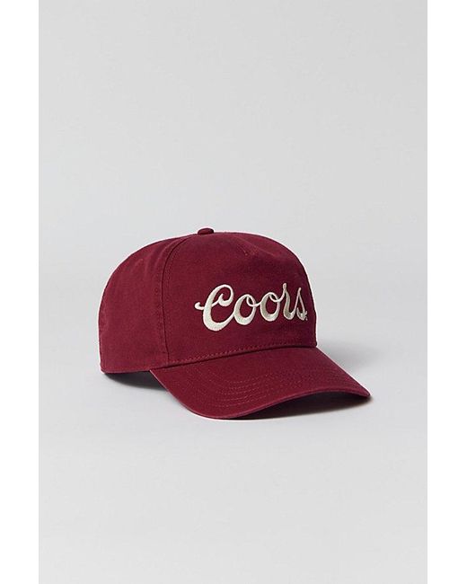 American Needle Red Coors Script Logo Hat for men